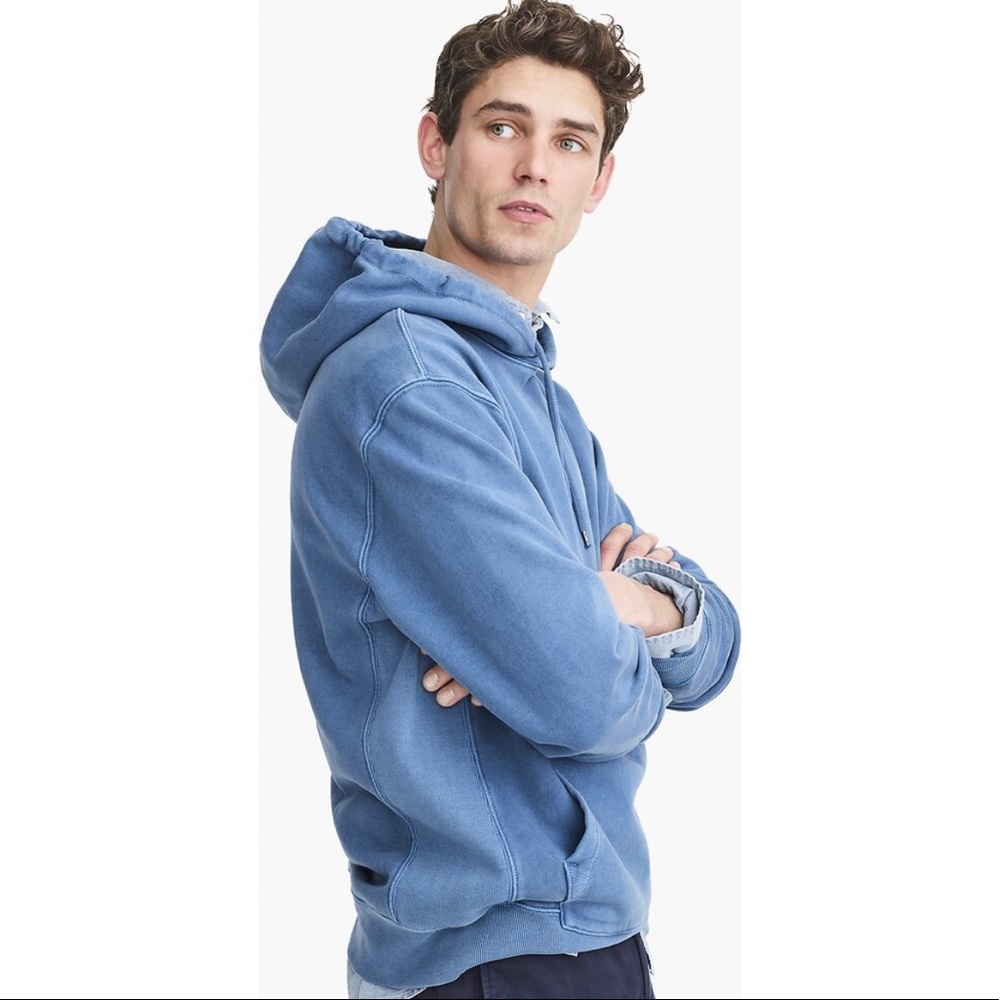 (NWT) J.Crew Men's Garment-dyed French Terry Hoodie (XS men's or S women's)